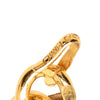 Chanel Gold Plated Leather Woven Chain Medallion Belt Secondhand