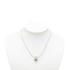 Hermès Palladium Plated Enamel Cage dH Cube Necklace Secondhand