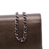 Chanel CC Metallic Caviar Wallet On Chain Secondhand