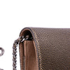 Chanel CC Metallic Caviar Wallet On Chain Secondhand