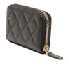 Secondhand Chanel CC Quilted Caviar Zip Coin Purse