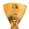 Chanel CC Gold Plated Triangular Clip On Earrings Secondhand