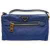 Secondhand Prada Blue Nylon Shoulder Bag - '10s