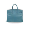 Secondhand Hermès Birkin 35 Blue Jean Chevre - '00s