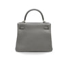 Secondhand Hermès Kelly Retourne 28 Gris Etain Togo Leather Bag - '20s