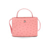Secondhand Loro Piana Pink Ostrich Cluisee Top Handle Bag - '20s