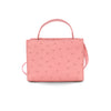 Secondhand Loro Piana Pink Ostrich Cluisee Top Handle Bag - '20s