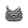 Secondhand Prada Black/White Jacquard Knit Cleo Bag - '20s