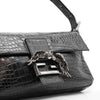 Secondhand Fendi Fibbia a Doppia F Crocodile Leather Baguette - '90s