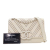 Chanel Small CC Chevron Sheepskin Subtle Flap Secondhand
