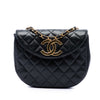 Chanel XL CC Quilted Lambskin Round Flap Secondhand