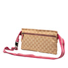 Secondhand Gucci GG Canvas Web Double Pocket Belt Bag
