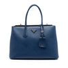 Prada Saffiano Cuir Turnlock Twin Satchel Secondhand