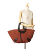 Secondhand Balenciaga Large Raffia Motocross Classic Panier Tote
