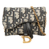 Dior Nano Oblique Canvas Saddle Chain Pouch Secondhand