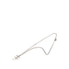Chanel Brass Faux Pearl and Strass Twisted CC Pendant Necklace Secondhand