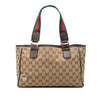 Gucci GG Canvas Web Pop Tote Secondhand