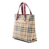 Burberry Haymarket Check Coated Canvas Tote Secondhand