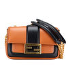 Secondhand Fendi Mini Bicolor Nappa Apolo Chain Baguette Shoulder Bag