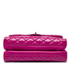 Chanel Large CC Quilted Patent Double Compartment Flap Secondhand