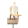 Burberry Haymarket Check Canvas Boston Bag Secondhand