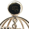 Secondhand Chanel CC Gold Plated Faux Pearl and Rhinestones Logo Birdcage Brooch