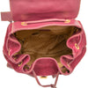 Secondhand Gucci Large Suede Bamboo Drawstring Backpack