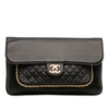 Chanel Quilted Lambskin CC Unchained Flap Clutch Secondhand
