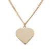 Chanel CC Gold Plated Enamel Heart Pendant Necklace Secondhand