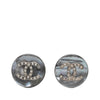 Chanel CC Faux Pearl Strass Clip On Earrings Secondhand