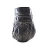 Chanel CC Shiny Lambskin Quilted Drawstring Clutch with Chain Secondhand