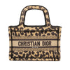 Dior Mizza Mini Embroidered Canvas Leopard Book Tote Secondhand