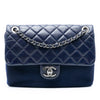 Secondhand Chanel Paris Salzburg Quilted Glazed Calfskin and Felt Edelweiss Flower CC Flap