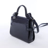 Delvaux Tempête Mini Patent Leather 2Way Crossbody Bags in Navy Blue Secondhand