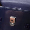 Delvaux Tempête Mini Patent Leather 2Way Crossbody Bags in Navy Blue Secondhand