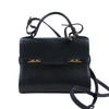Delvaux Tempête PM Leather 2Way Crossbody Bags in Black Secondhand