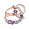 Collection Privée Diamond Ring in Multicolor K18PG 5.3g 129 S008 D026 Secondhand