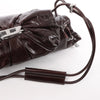 Diesel Scrunch-D Leather Shoulder Bag in Burgundy Secondhand
