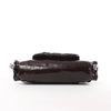 Diesel Scrunch-D Leather Shoulder Bag in Burgundy Secondhand