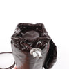 Diesel Scrunch-D Leather Shoulder Bag in Burgundy Secondhand