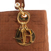 Dior Lady Dior Cannage Nylon Handbag in Brown Secondhand
