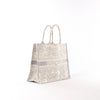 Dior Book Tote Large Jouy Embroidered canvas Handbag Handbag in Gray Secondhand