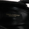 Dolce & Gabbana Cloth x Glitter DG logo Mary Jane Heels Baroque in Black, Size 36 EU Secondhand