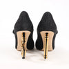 Dolce & Gabbana Cloth x Glitter DG logo Mary Jane Heels Baroque in Black, Size 36 EU Secondhand