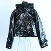 Secondhand Dondup Glossy Jacket in Black, 42 IT