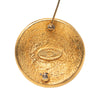 Chanel Gold Plated 31 Rue Cambon Round Brooch Secondhand