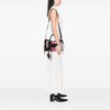 Balenciaga Small Lambskin Motocross Striped Classic City Satchel Secondhand