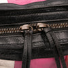 Balenciaga Small Lambskin Motocross Striped Classic City Satchel Secondhand