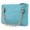 Gucci GG Star Embossed Leather Pouch with Chain Secondhand