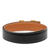 Hermès Box Calf and Courchevel Constance H Reversible Belt Secondhand